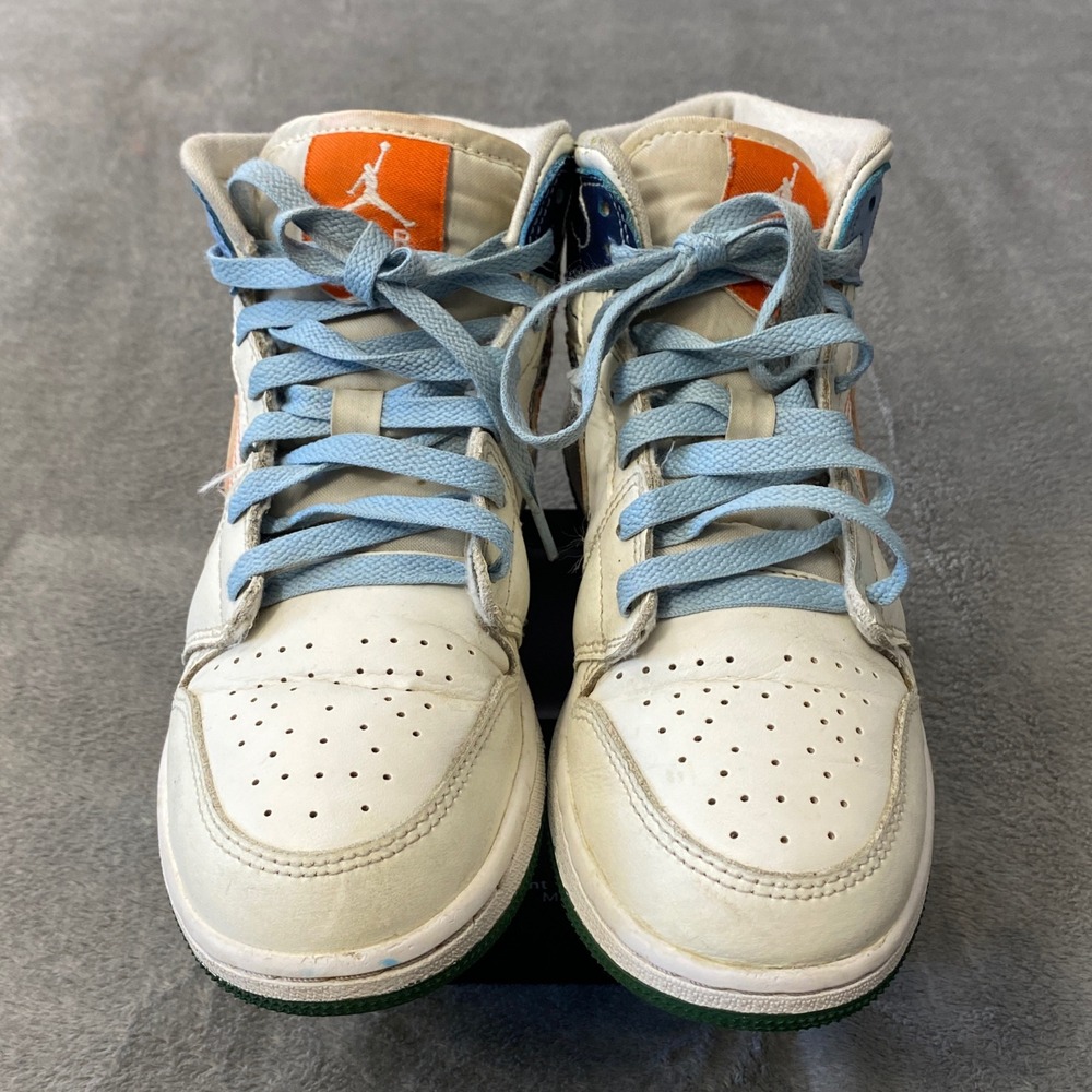 Jordan Sneakers Kids 5.5Y White Air Jordan 1 Mid SE GS Zen Master Nature DX2462